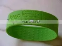 Custom round silicone bracelet