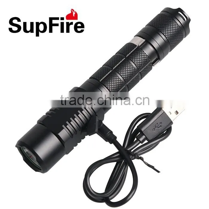 high power rechargeable USB zoomable flashlight A3