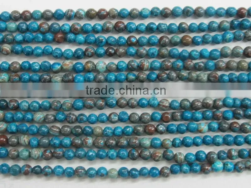 Loose gemstone blue jasper rice shape bead