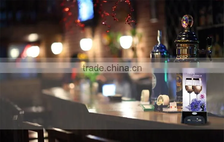 New LED Edgelight nightclub product wine list