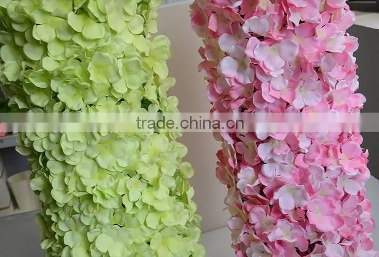 silk artificial hydrangea flower wall wedding decoration backdrop