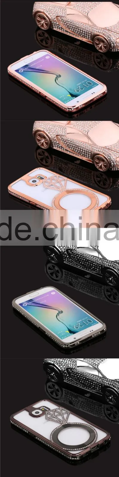 Factory Price Newest Design Crystal Phone Case for Samsung S6