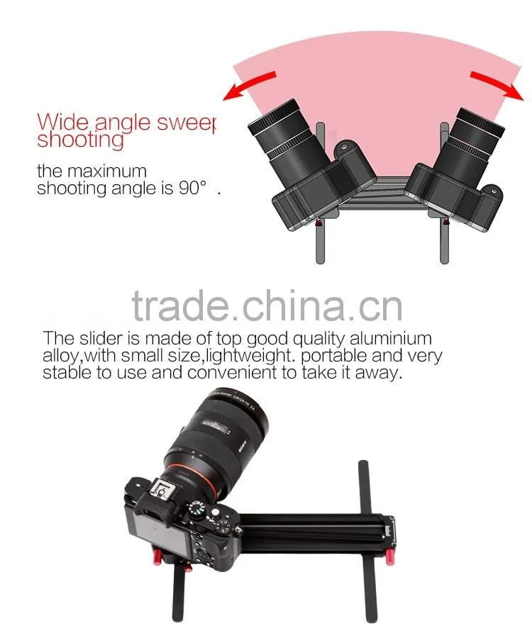 The hottest professional factory directly high quality aluminium alloy mini slider parallax for photography video shooting