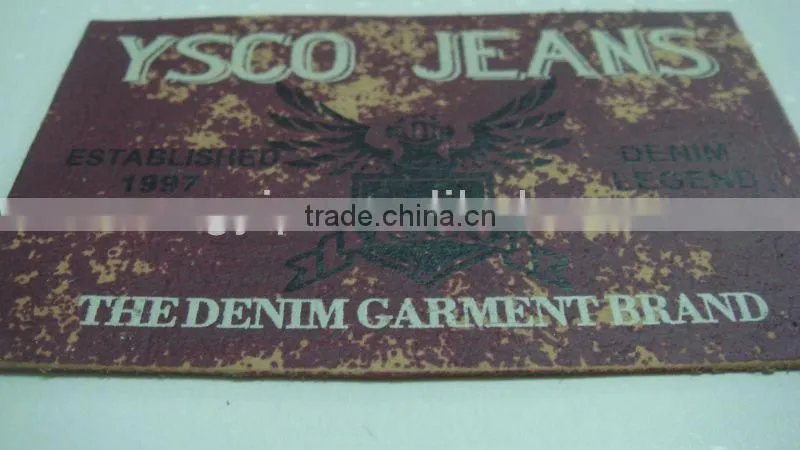 debossed leather patches custom