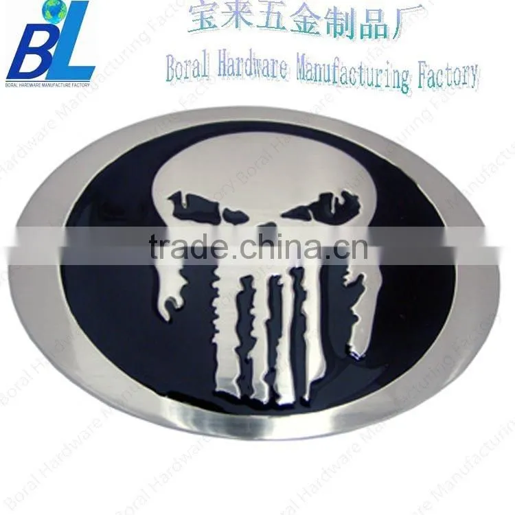 2D enameled custom made metal belt buckle for men