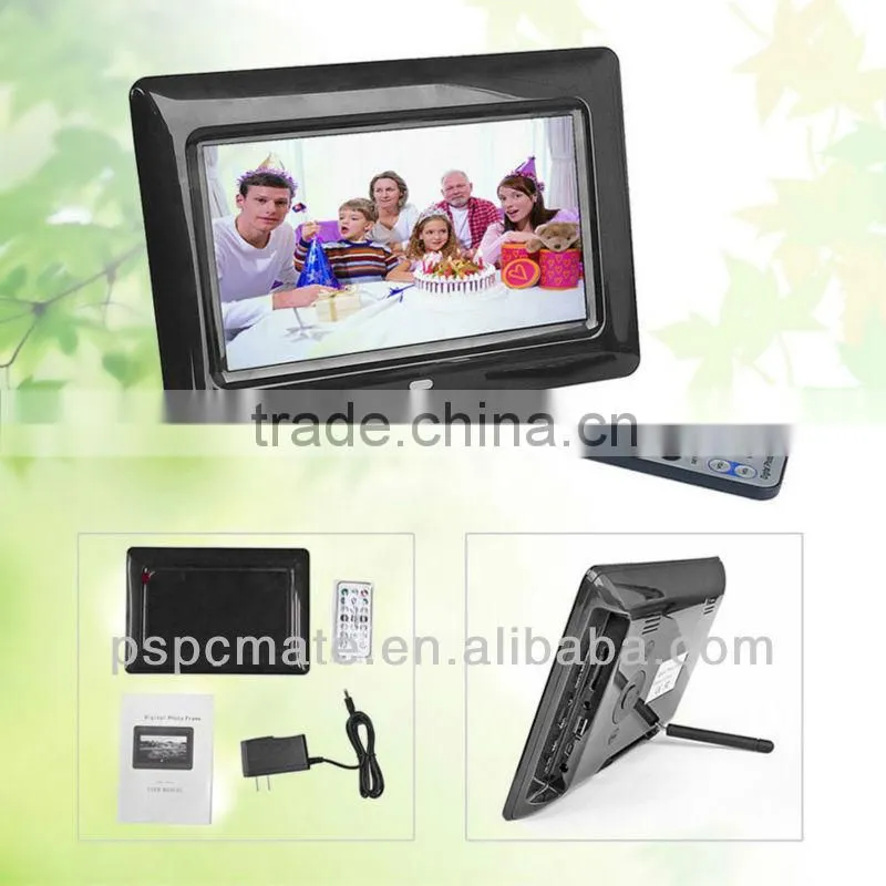 8 inch multimedia digital photo frame with Clock, calendar screen