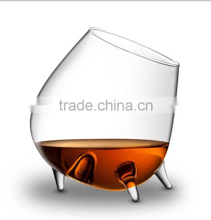 Customized size stemless drinking wine glass promotion leadfree clear transparent popular model