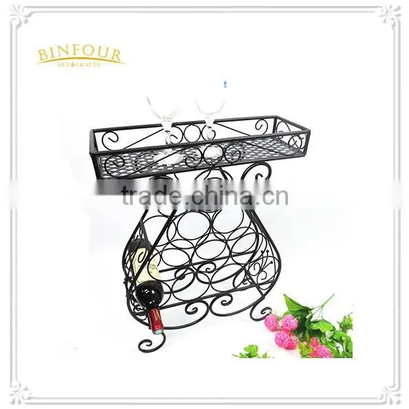 custom hot sale wine bottle shelving metal display rack