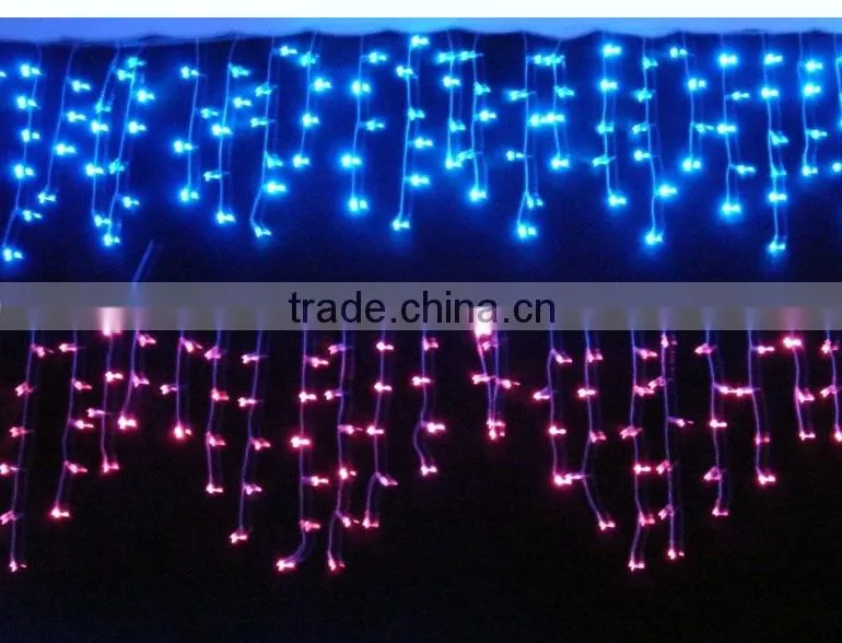 New product Yellow color led icicle light for christmas tree
