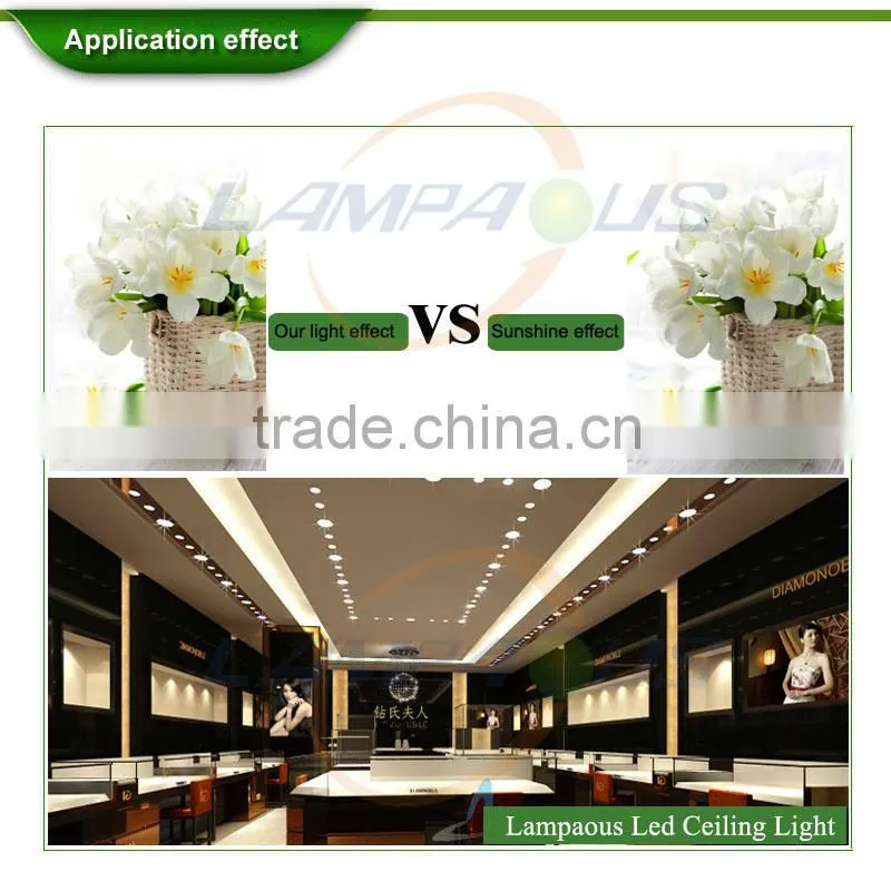 85~265V AC Epistar chip with driver led recessed down light lamp 9W dimmable round led panel ceiling light 3~18w