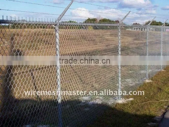 Zinc coating chain link fence