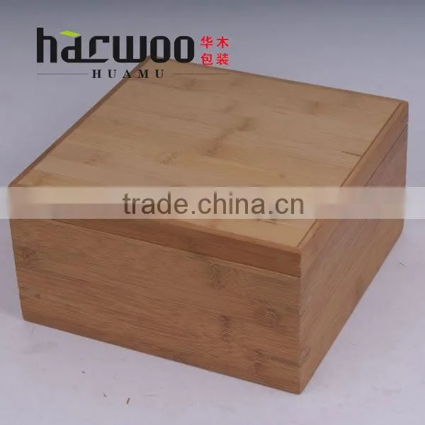 High quality bamboo tea box,Square bamboo box