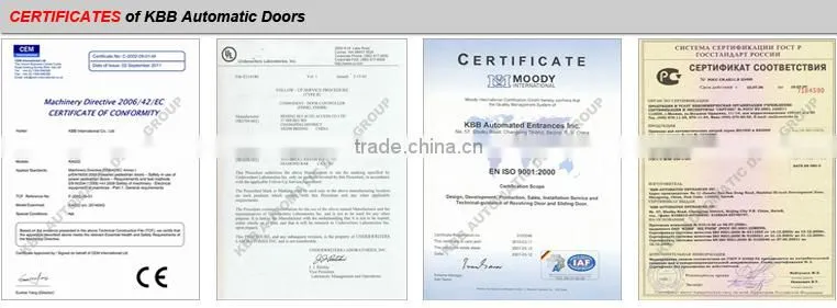automatic stainless steel frame glass sliding door design
