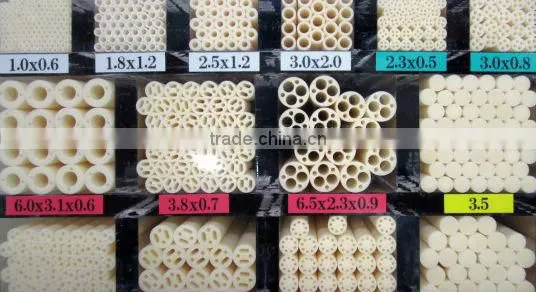 High purity Japanese tube 99 al2o3 alumina ceramic with high-mechanical strength