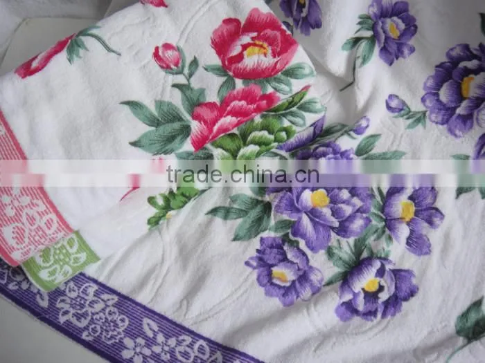 100% cotton velour printed bed sheets