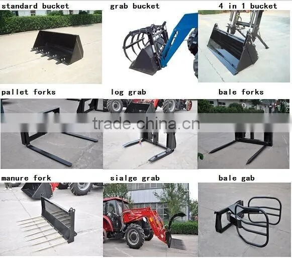 Manufacturer farm front end loader for Newholland/ Kubota/John Deer tractors