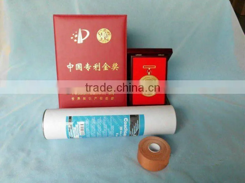 ( S )Hypoallergenic Zinc Oxide Rigid Strapping Tape 38mm