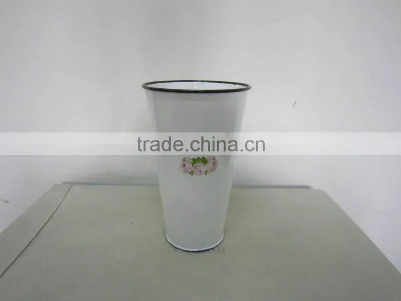 Enamel vase, flower vase, vaso