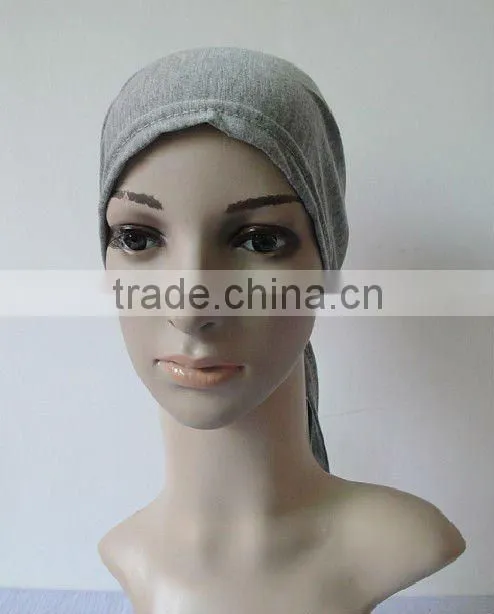 C005 new muslim tie back underscarf,cotton underscarf and hats