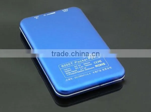 Factory Price High Quality Products Distributors Wanted Solar Slim Power Bank 5000mah