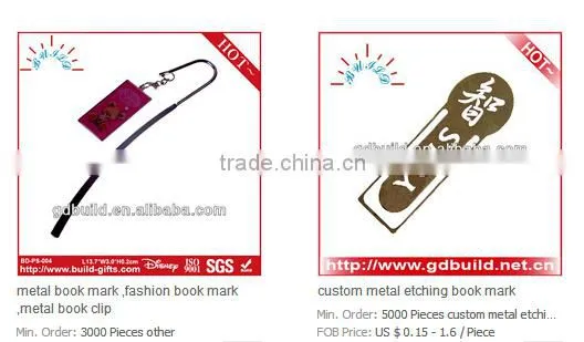 decorated customized book mark