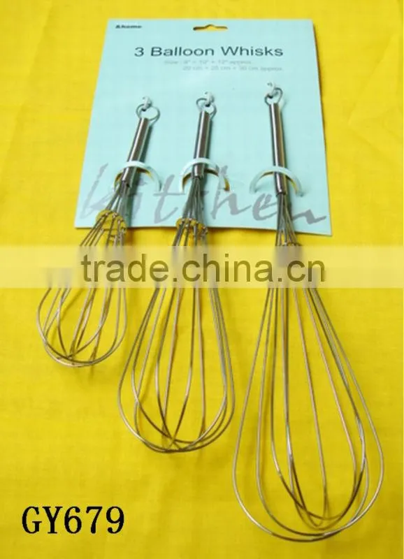 New Design Mini Cooking Utensils Cute metal Egg Whisk whisk