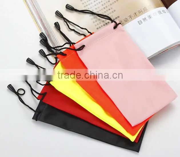 custom promotional solid color mobile phone carry bag
