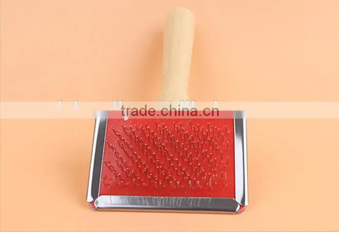 pet grooming wooden thin needle comb