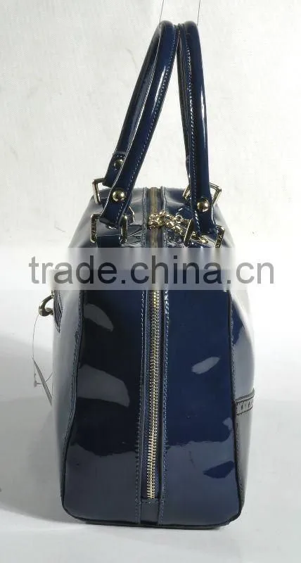 New arrival! Color Block Medium Satchel 2012 Fashion ladies leather handbag
