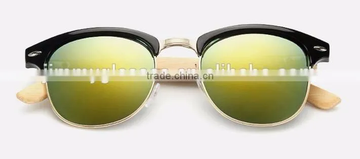 JMP628 UV400 Club Bamboo Sunglasses