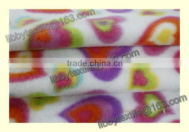 100% polyester printed cheap polar fleece fabirc