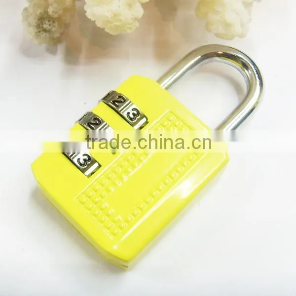 Hot Sale 3 Digit Metal Resettable Combination Secure Lock Travel Padlock CH-17C