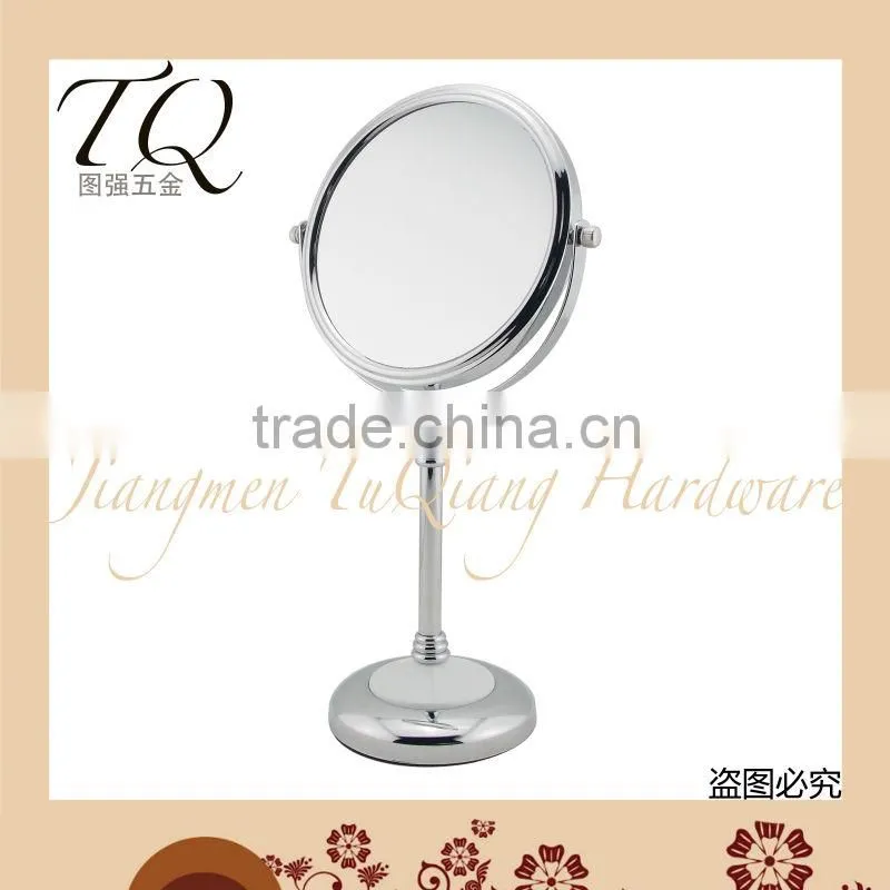 chrome vanity stand up mirror