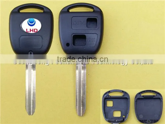 Wholesale Toyota 2 buttons key blank smart key case TOY43 blade