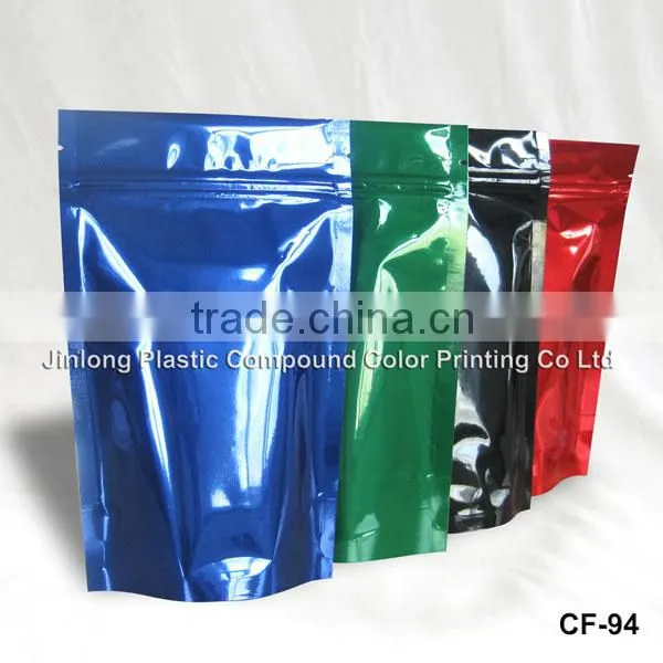 foil stand up coffee bag with zipper doypack and bottom gusset