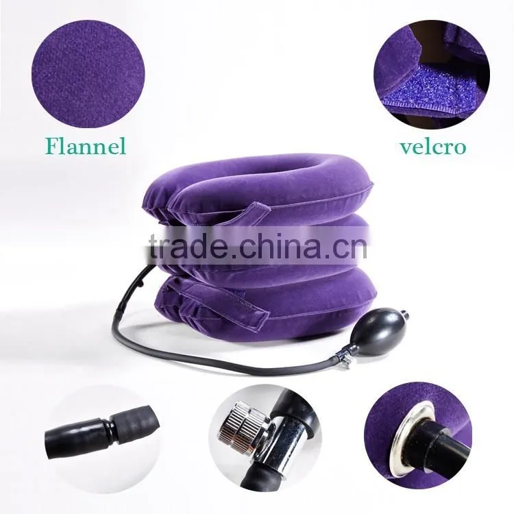 Portable Neck massage collar air neck traction inflatable cervical collar for driving