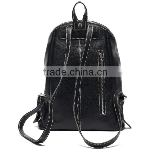 Elegance Western popular style girls leather backpack bags