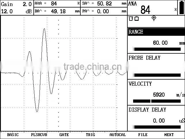 S60 Portable Ultrasonic Flaw Detector (NDT, ultrasonic, ultrasound, A scan , digital portable ultrasonic flaw detector)