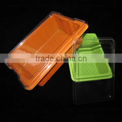 PVC, PET, PS Plastic box with lid in different types