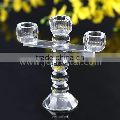 Decoration Crystal Candlesticks Tall Black Crystal Candlesticks