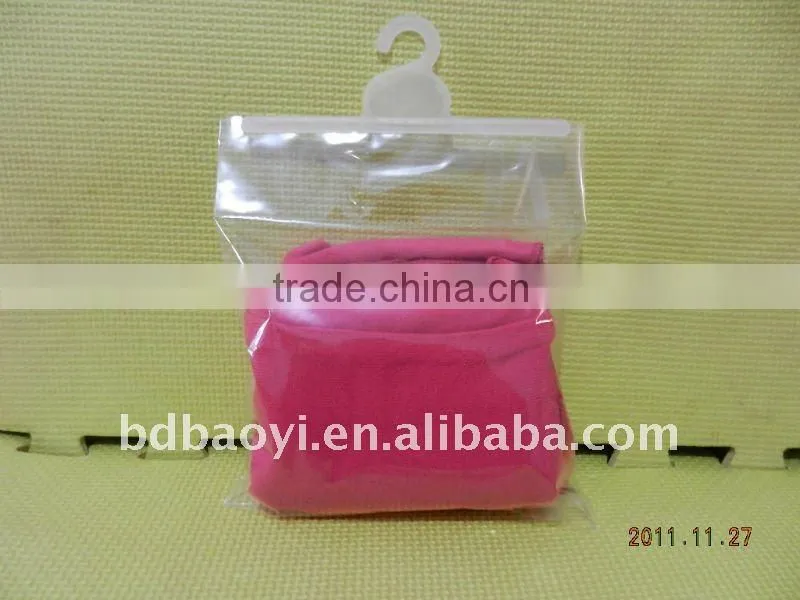 PE/PETlaminated zipperlock plastic packaging bag with hook for apparel alibaba China