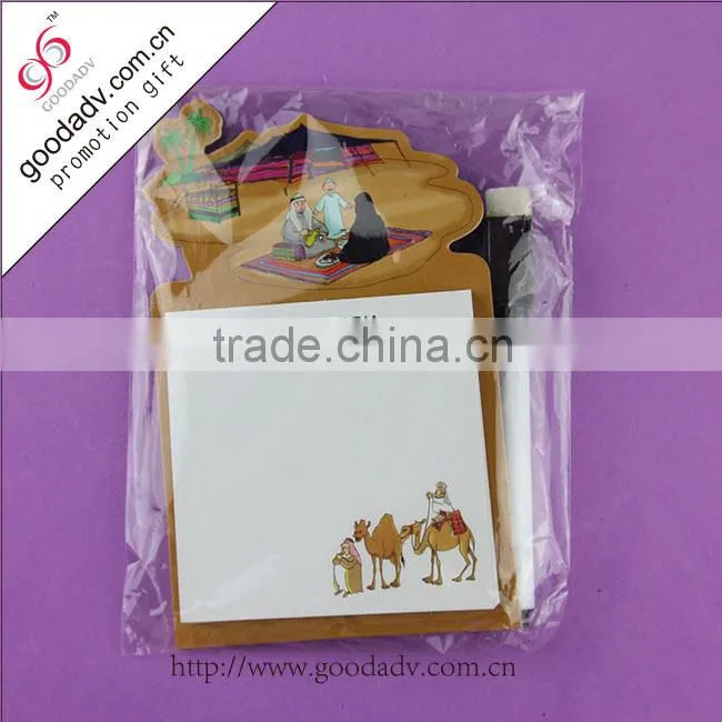 OEM factory wholesale & customized magnetic note pad shape/logo personalized memo pad