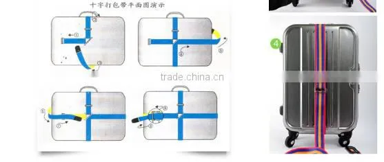 2014 Abroad top selling brand tight Travel Luggage Suitcase beltTop Quality size adjustable Nylon Luggage Bag Belt