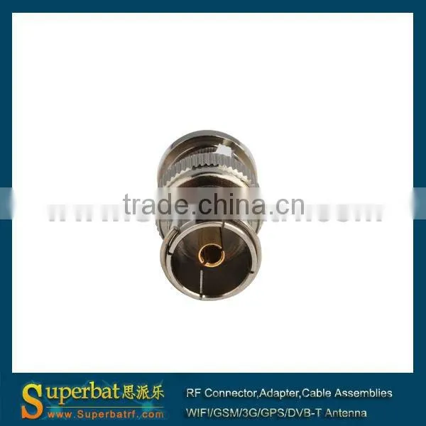DVB-T TV-Tuner Antenna Adapter BNC Plug to DVB-T Jack straight connector