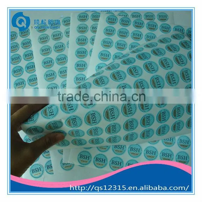 Self-adhesive scratch off label sticker