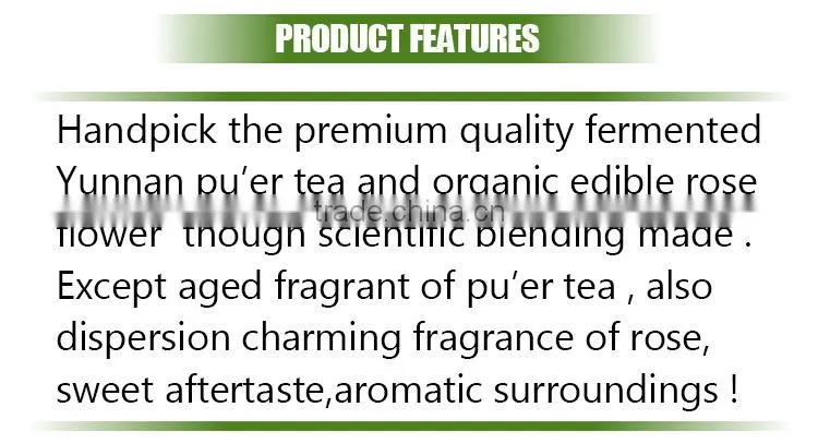 healthy tea yunnan loose leaves puer tea bag