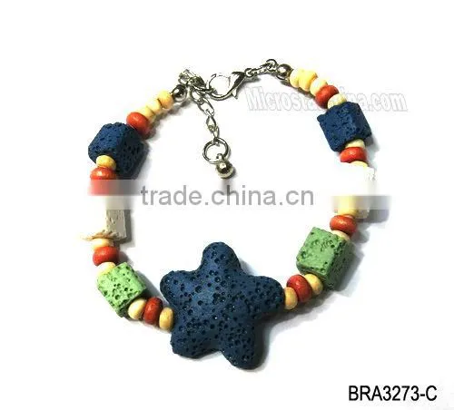 wholesale fashion lava rock bracelet
