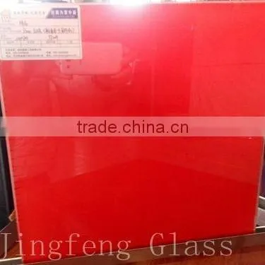 Double laminated PVB glass, with silk cloth laminated for decoration wall, furtiniture