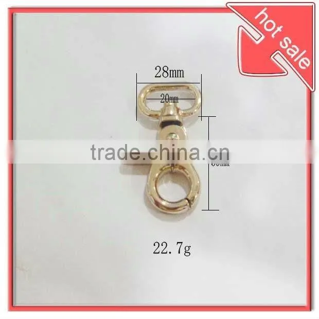 20mm hot selling bag hardware swivel snap hook,spring clip dog hook