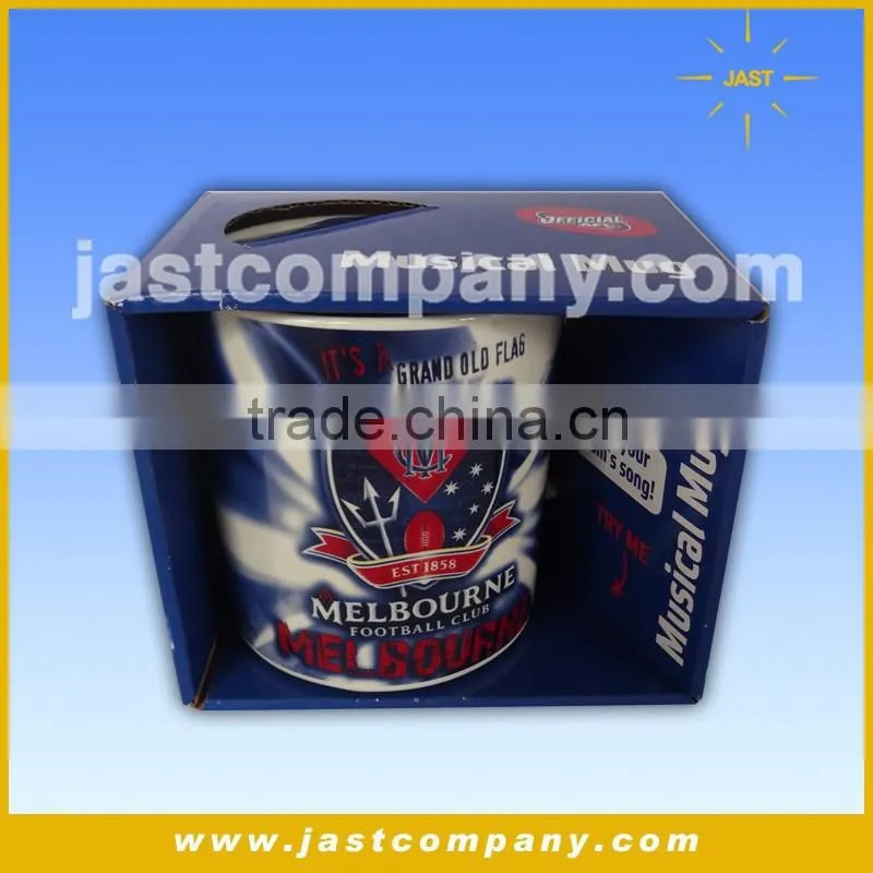 Christmas designed Waist drum-shaped ceramic mug